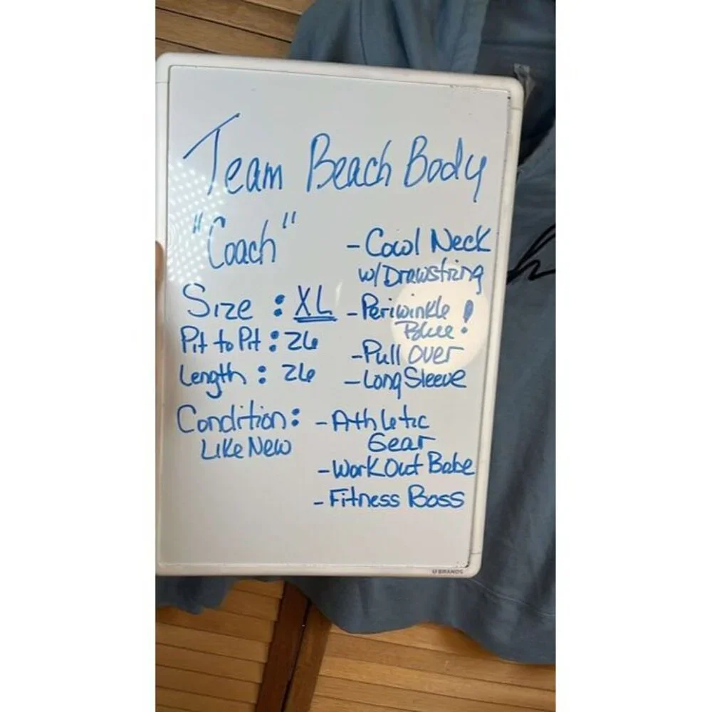 Team Beach Body Coach ‎ Draw/Cowl Neck SweatShirt  Fitness Boss